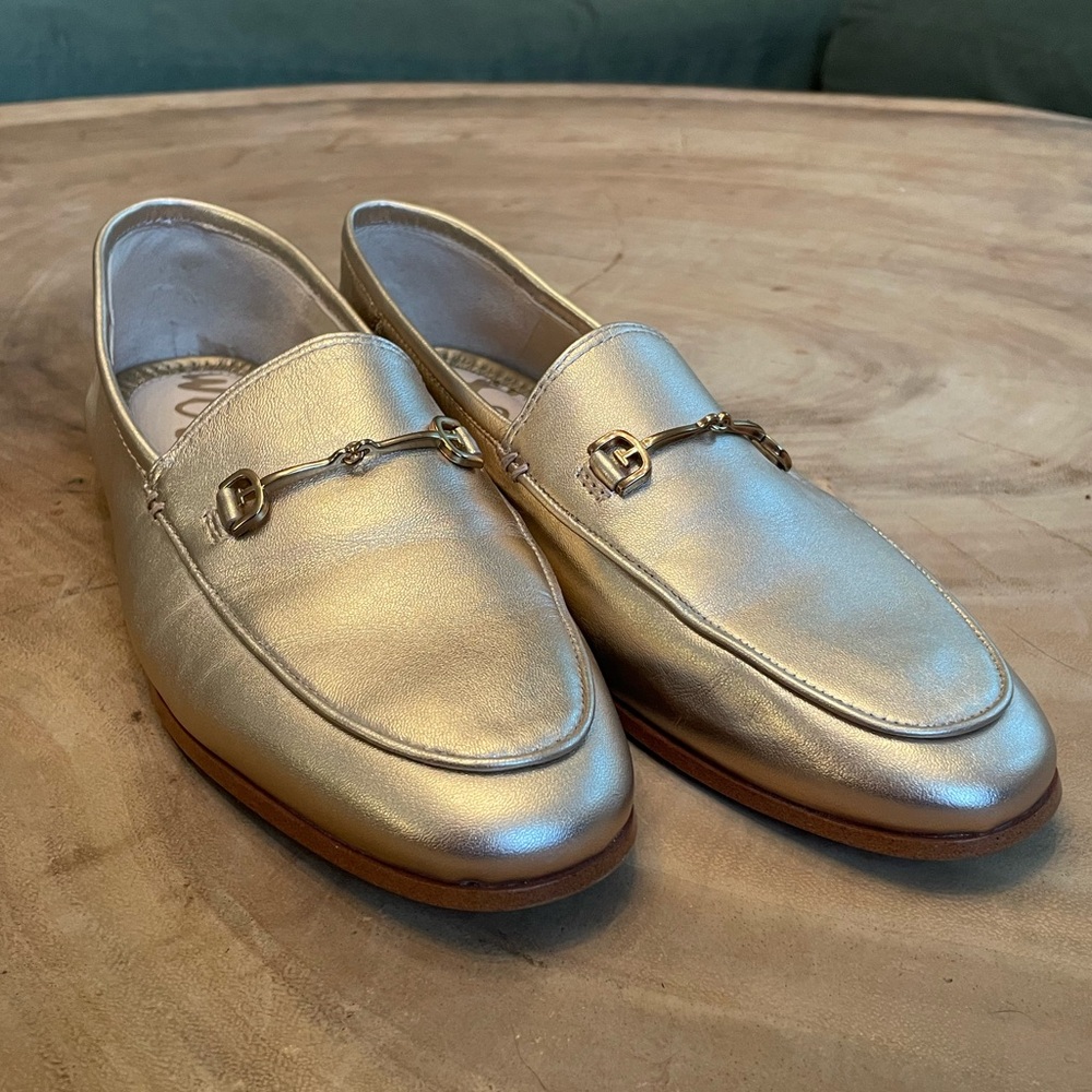 Gold Sam Edelman Loafers - Size 7.5